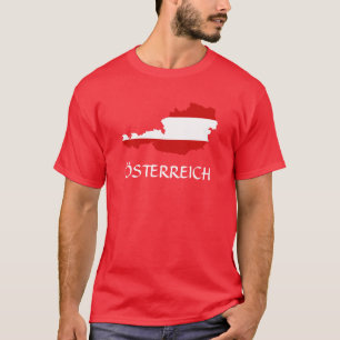 Austria Flag Map "Österreich" T-Shirt