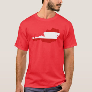 Austria Flag Map T-Shirt