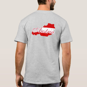 Austria flag map T-Shirt
