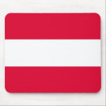 Austria Flag Mouse Pad<br><div class="desc">Flag of Austria</div>
