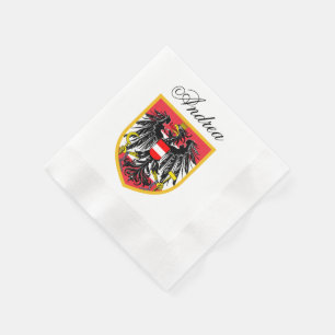 Austria Flag Napkin
