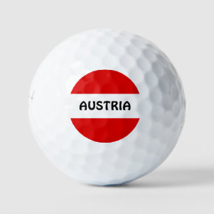 AUSTRIA: Flag of Austria Golf Balls