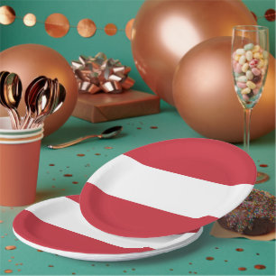 Austria flag paper plate