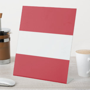 Austria flag pedestal sign