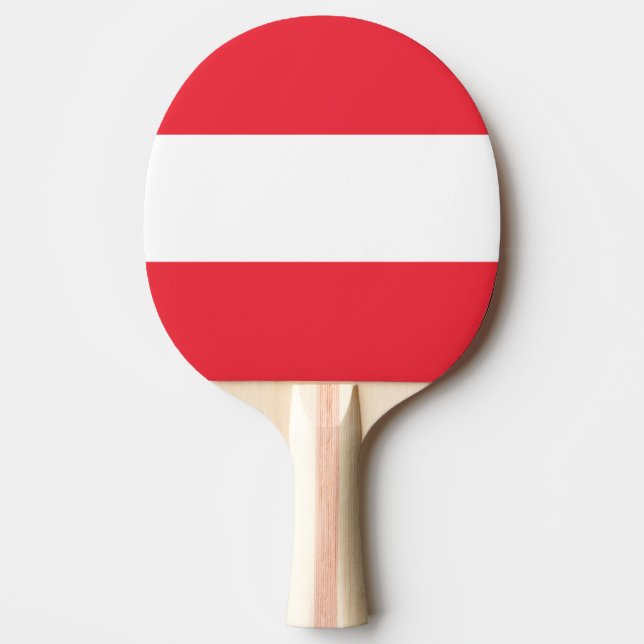 Austria Flag Ping Pong Paddle (Front)