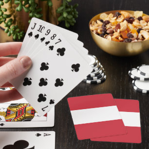 Austria flag playing cards