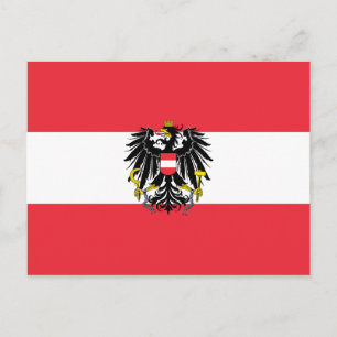 Austria Flag Postcard