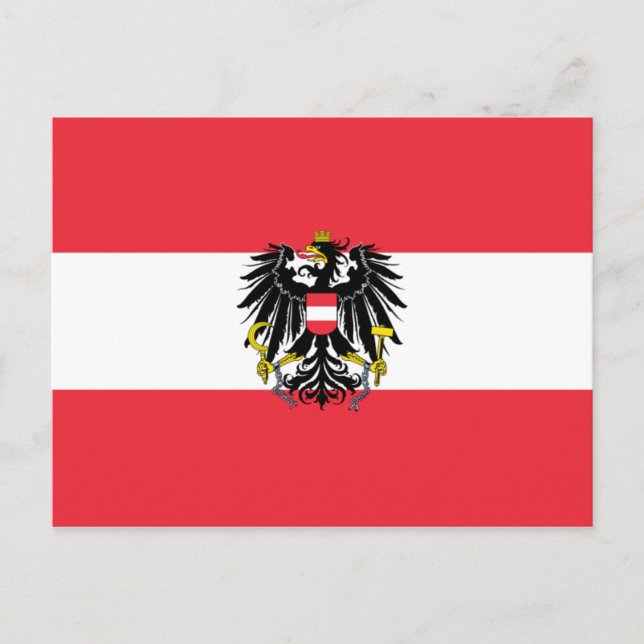 Austria Flag Postcard (Front)