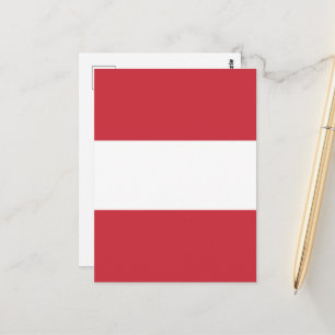 Austria flag postcard