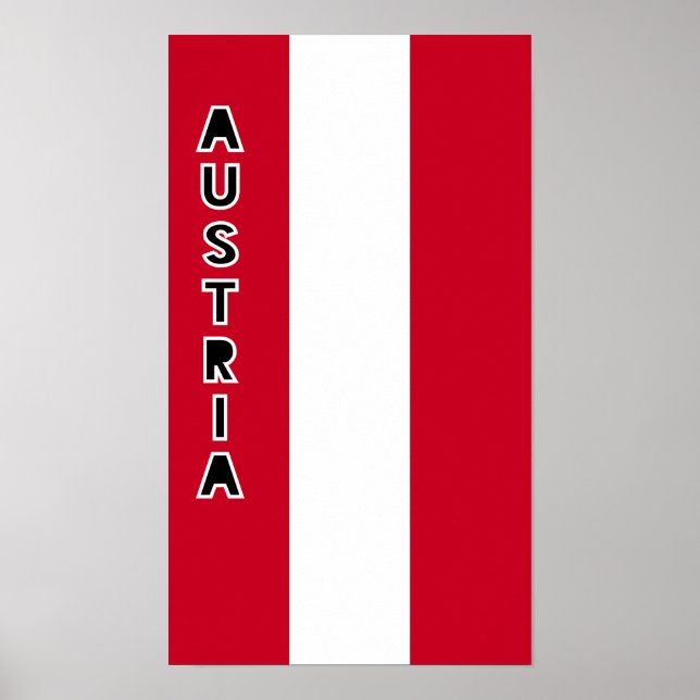 Austria Flag Poster (Front)