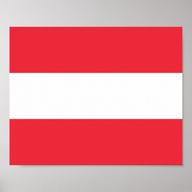 Austria Flag Poster (Front)