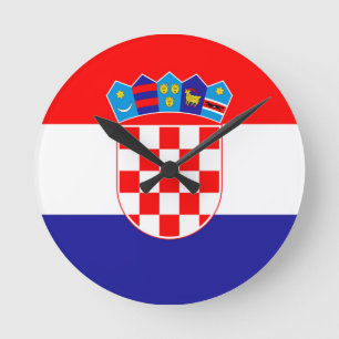 Austria Flag Round Clock