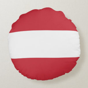 Austria flag round cushion