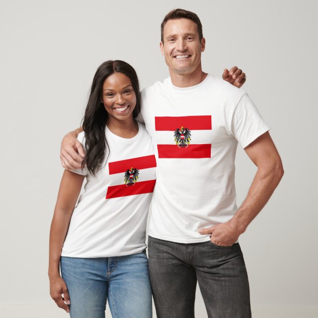 Austria Flag T-shirt (Unisex)