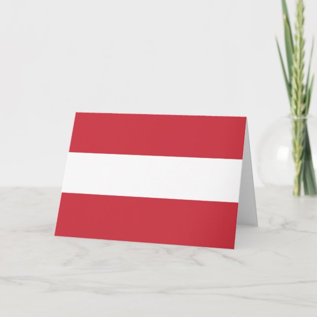 Austria flag thank you card (Front)