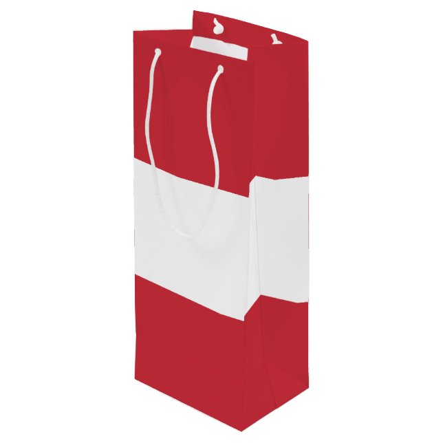 Austria flag wine gift bag (Back Angled)