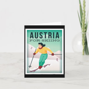 Austria For Skiing Pistensau And Skihaserl Get On  Card
