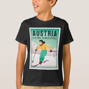 Austria For Skiing Pistensau And Skihaserl Get On  T-Shirt