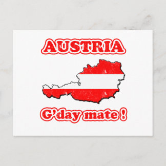 Austria - G'day mate ! Postcard