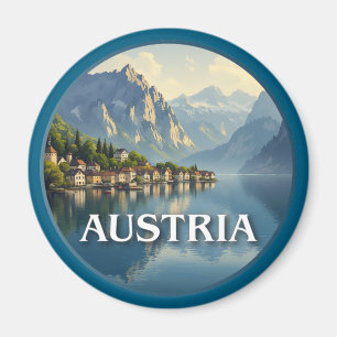 Austria Hallstatt European Union Magnet