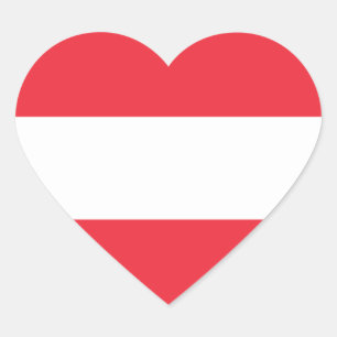 austria heart sticker