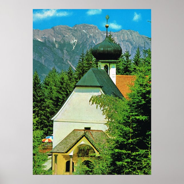 Austria, Heligewasser Church, Grossglockner Poster (Front)