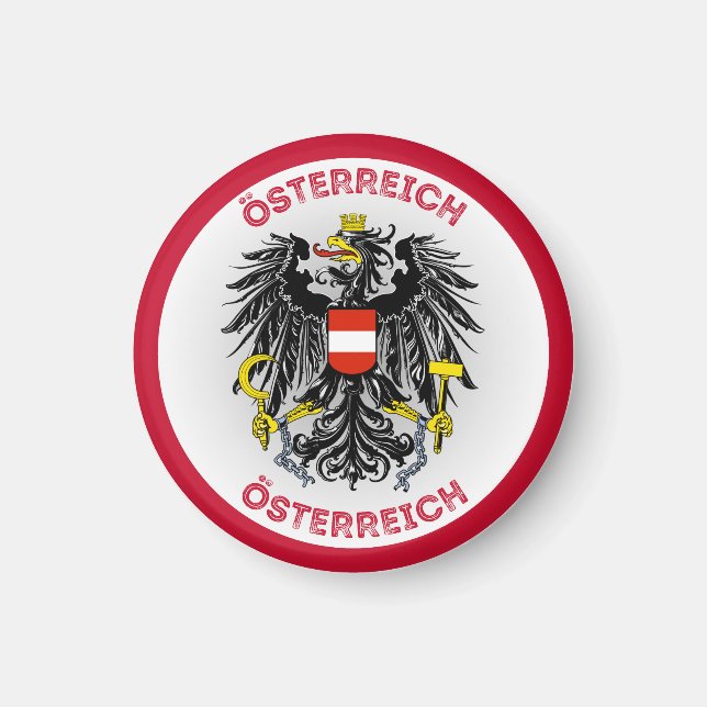 Austria Heritage Emblem Magnet (Front)