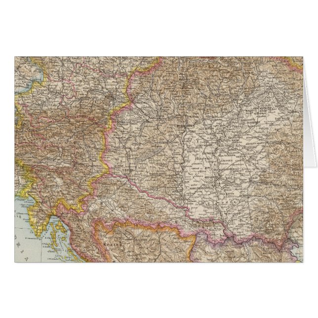 Austria Hungarian Empire Map (Front Horizontal)