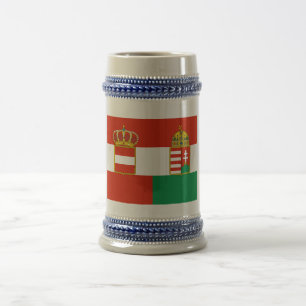 Austria-Hungary Flag (1869-1918) Beer Stein