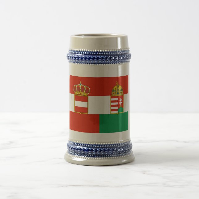 Austria-Hungary Flag (1869-1918) Beer Stein (Center)