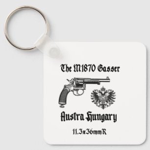 Austria Hungary M1870 Gasser Revolver  Key Ring