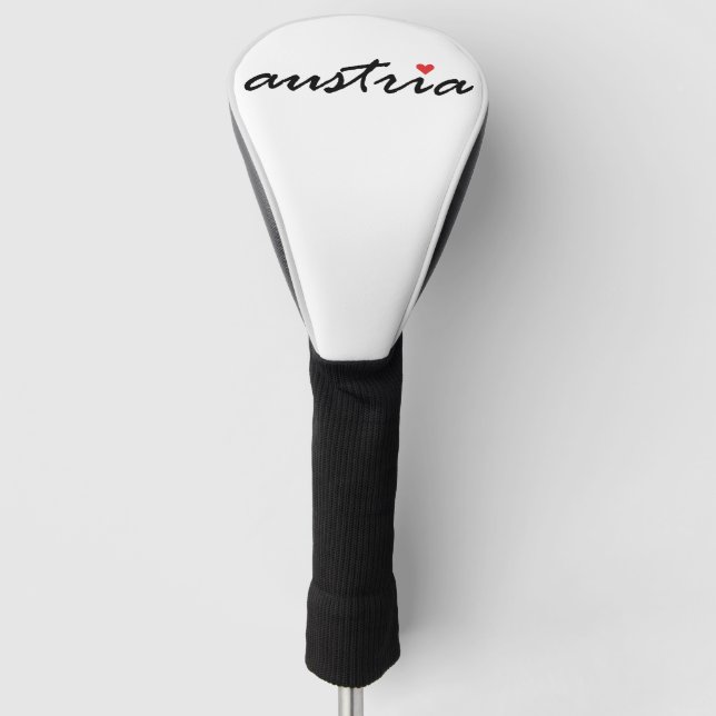 Austria, I love Austria Golf Head Cover (Front)
