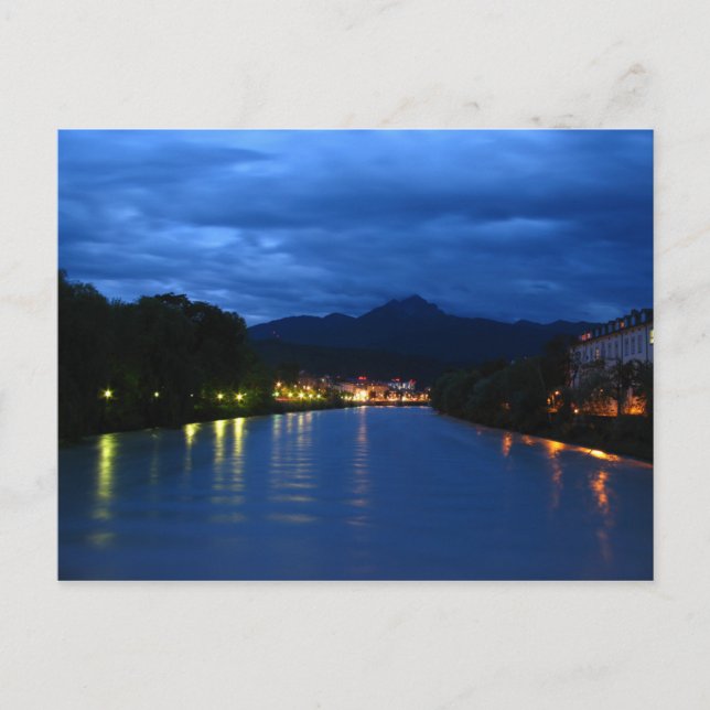 Austria - Innsbruck - Blue Night Postcard (Front)