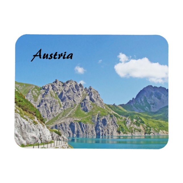 Austria Landscape in Vorarlberg Photo Souvenir Magnet (Horizontal)