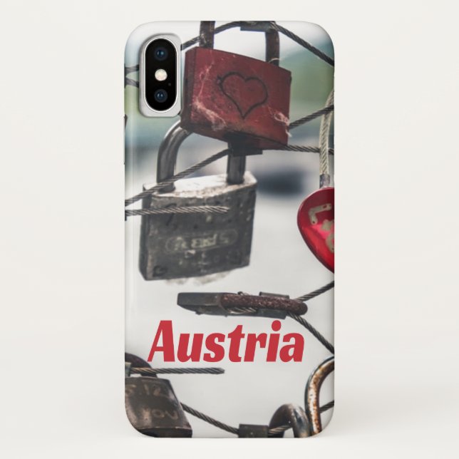 Austria Love Locks Bridge Salzburg Case-Mate iPhone Case (Back)