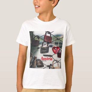 Austria Love Locks Bridge Salzburg T-Shirt