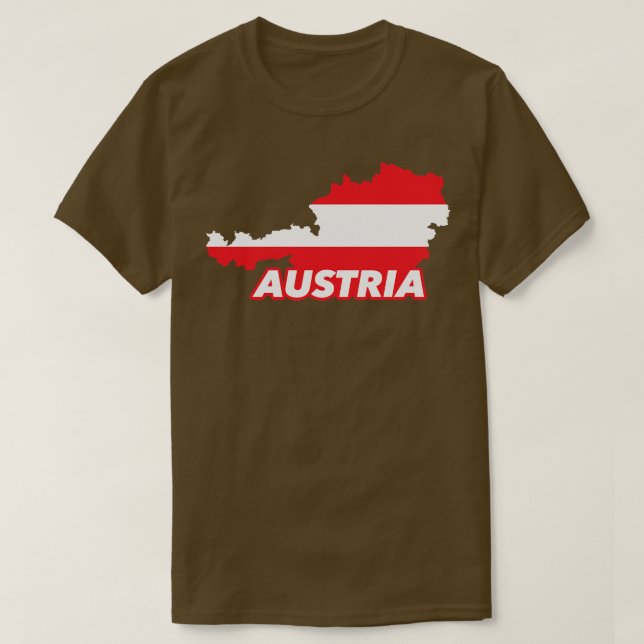 Austria map  1 T-Shirt (Design Front)