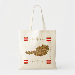 Austria Map + Flags Bag