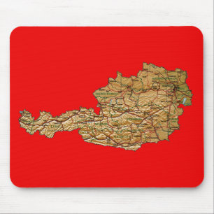 Austria Map Mousepad