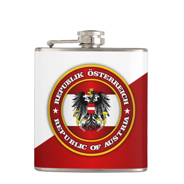 Austria Medallion Hip Flask (Front)