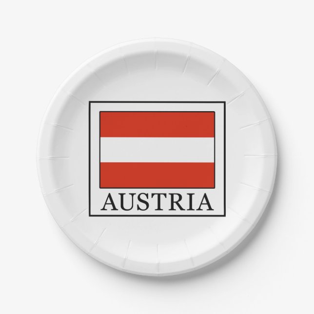 Austria Paper Plate (Front)