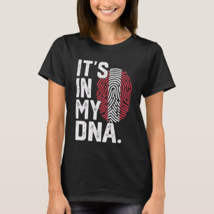 Austria Roots Flag Fingerprint Graphic Patriotic T-Shirt