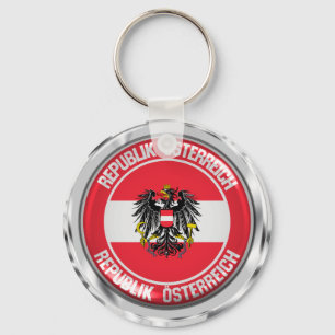 Austria Round Emblem Key Ring