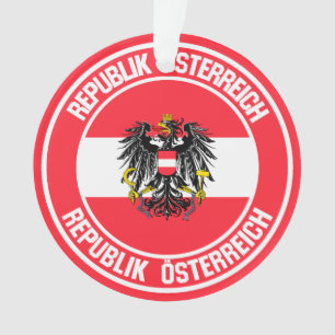 Austria Round Emblem Ornament