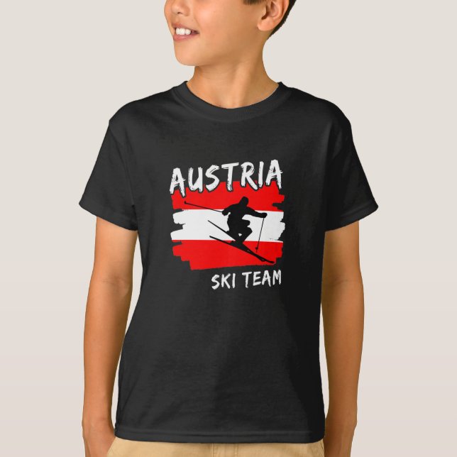 Austria Ski  T-Shirt (Front)