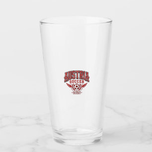 Austria Soccer 2026 Soccer Bold Country Typography Glass