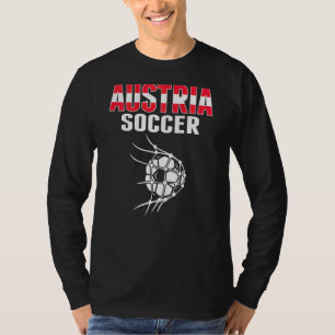 Austria Soccer Ball In Net Austrian Football Supp T-Shirt