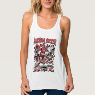 Austria Soccer Skeleton Striker Nations Poster Sty Singlet