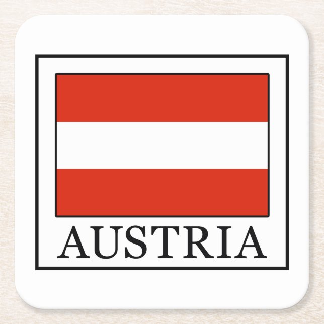Austria Square Paper Coaster (Front)