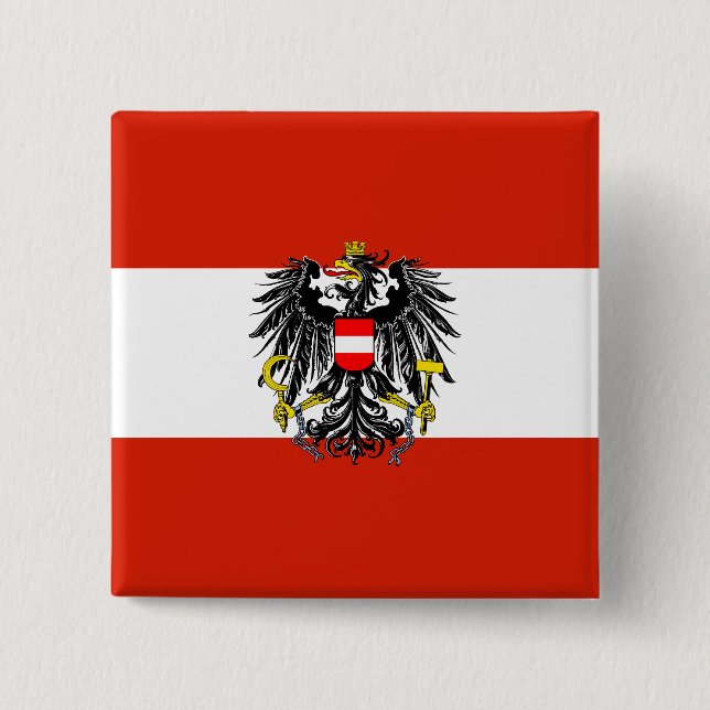 Austria State Flag Button (Front)